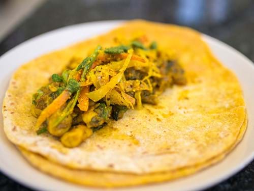 Dholl Puri Mauritian food